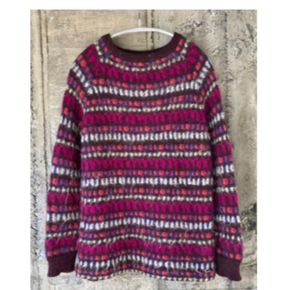 Vintage Prada Mohair Sweater Multicolored Women's Size Small
